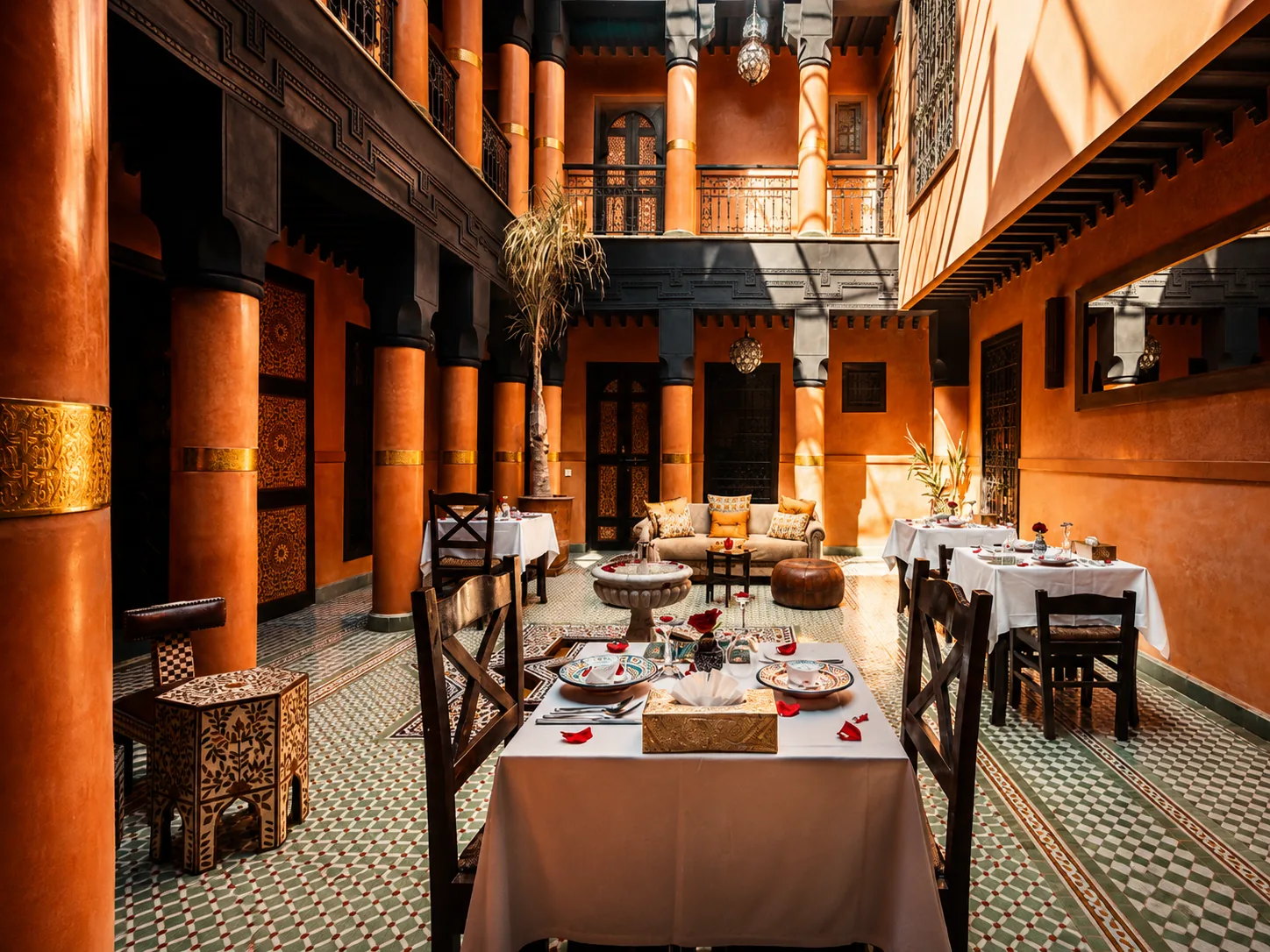The central courtyard